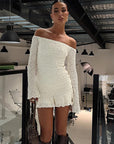 New Women's 3D Fabric Strapless Mini Dress