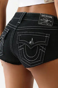 Shorts - Black White Line