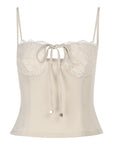 Sexy Lace Trimmed Crop Top for Women