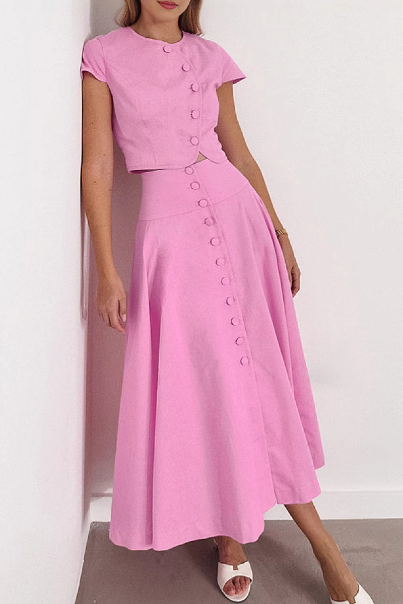 Elegant A-Line Dress Set for Women