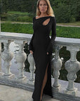 Elegant Hollow Design Long Dress