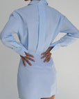Fashionable Women's Long Sleeve Shirt Dress