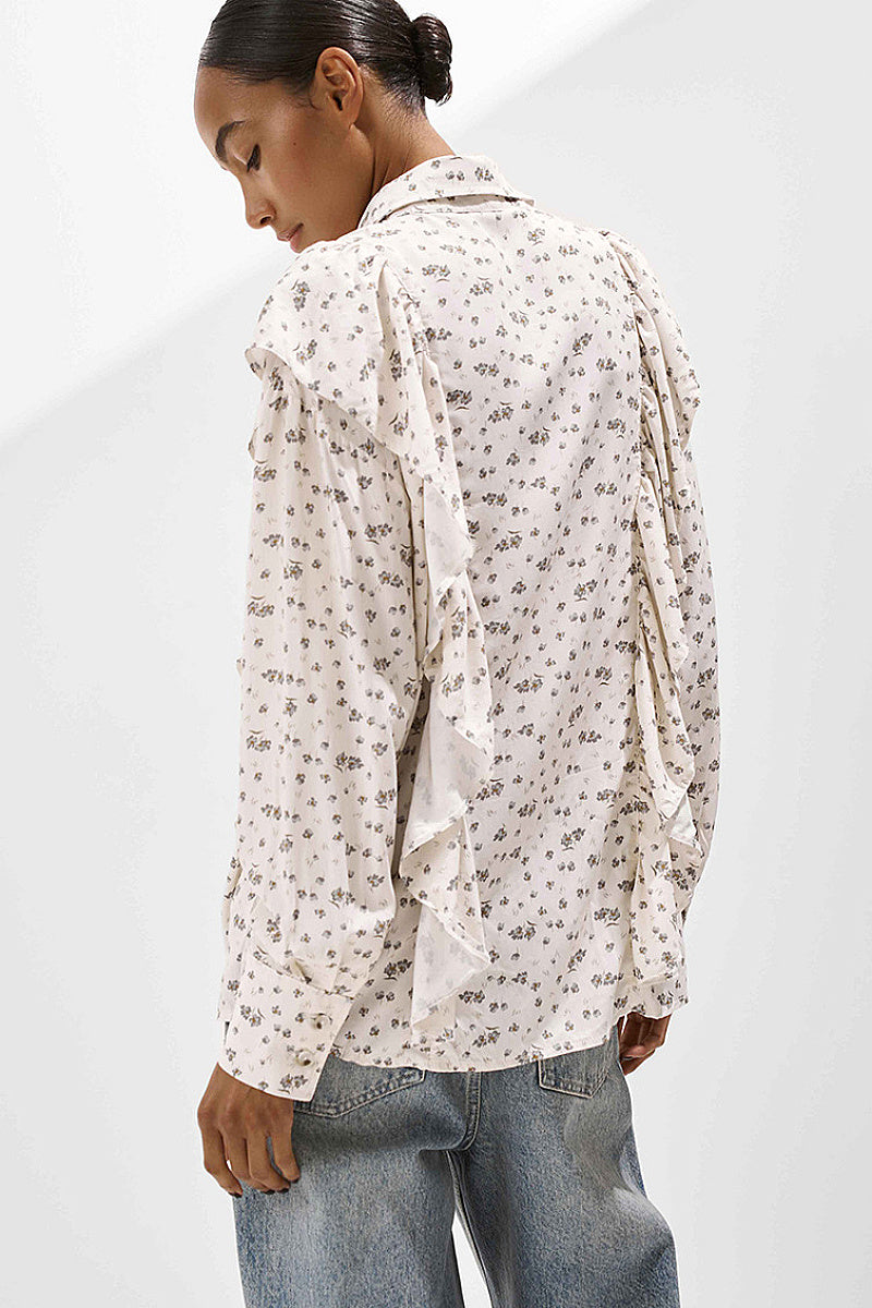 Loose Floral Print Shirt for Women