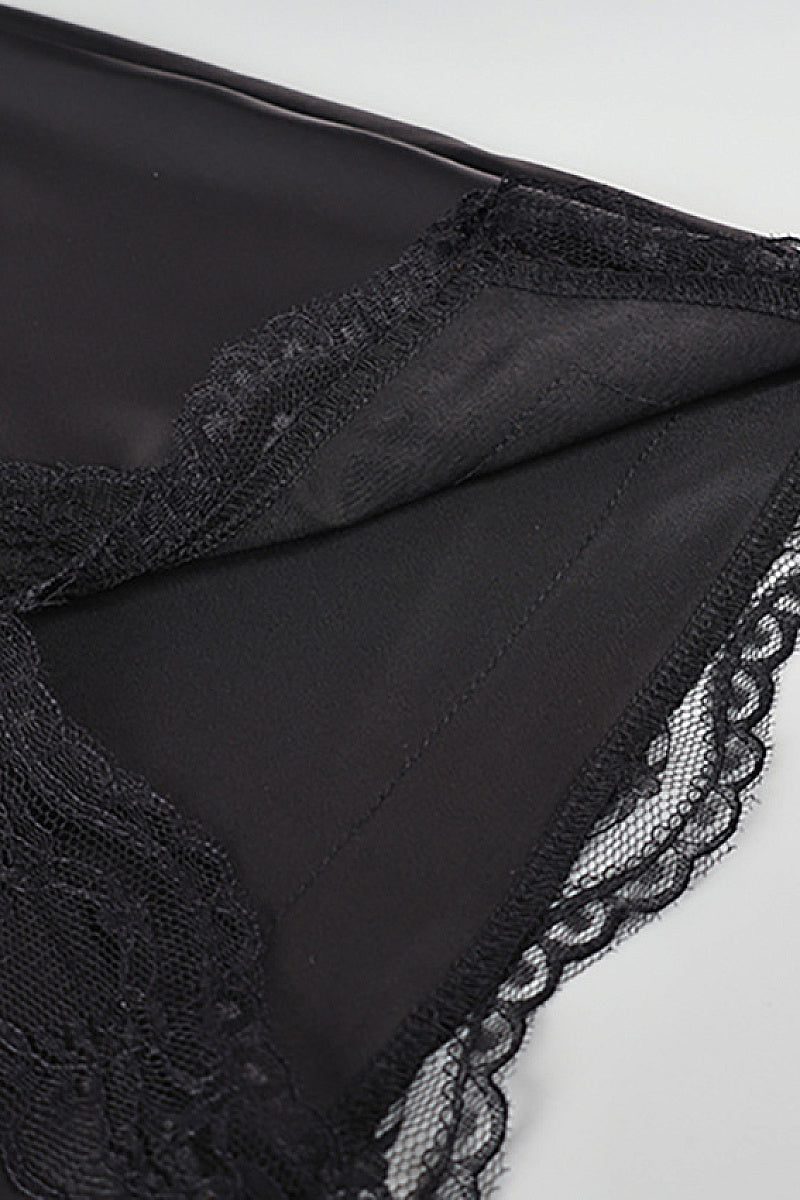Summer Lace Patchwork High Waist Skirt