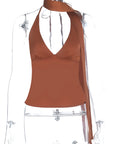 Summer Sexy Halter Neck Backless Top