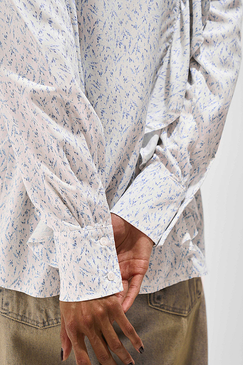 Loose Floral Print Shirt for Women