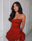 Chic Strapless A-Line Dress for Women