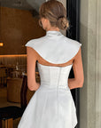 French Style Women's Two-Piece Set with Lace Skirt