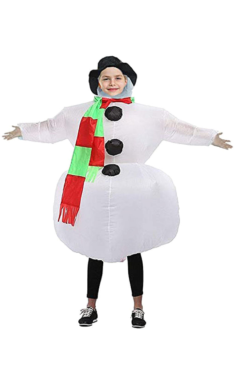 Inflatable Snowman Costume for Festive Parties