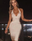 Elegant Halter Neck Bodycon Dress for Women