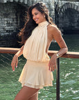 Chic Halter A-Line Dress for Women