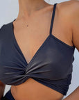 Stylish Women's Short Sleeve One-Shoulder Top