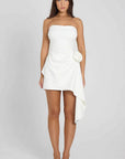 Stylish Floral Decorated Backless Dress