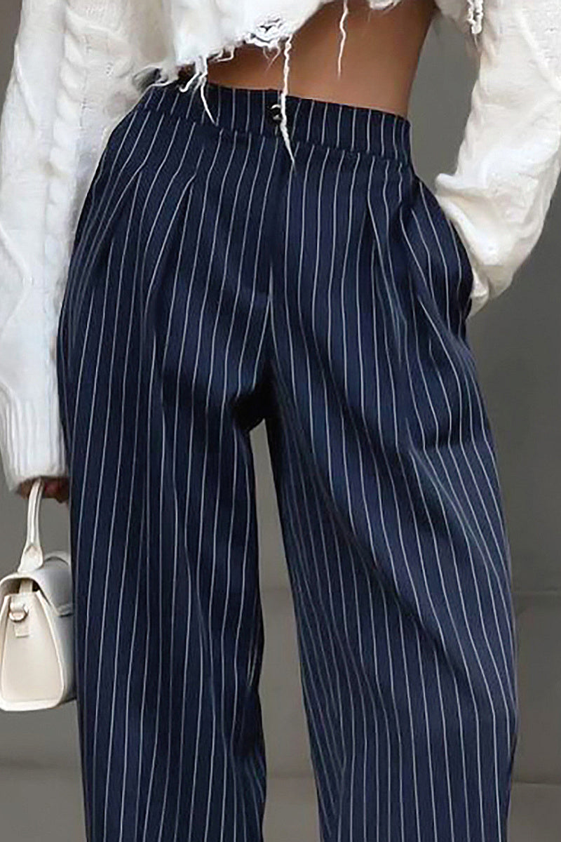 High Waist Straight Leg Wide Leg Pants for Women