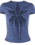 Summer Trendy Star Hollow Lace-Up Top