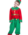 Cute Children's Christmas Elf Costume for Parties