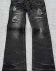 Vintage Y2K High-Waisted Flared Denim Pants