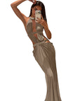 SHEIN Sexy Hollow Knit Dress for Vacation