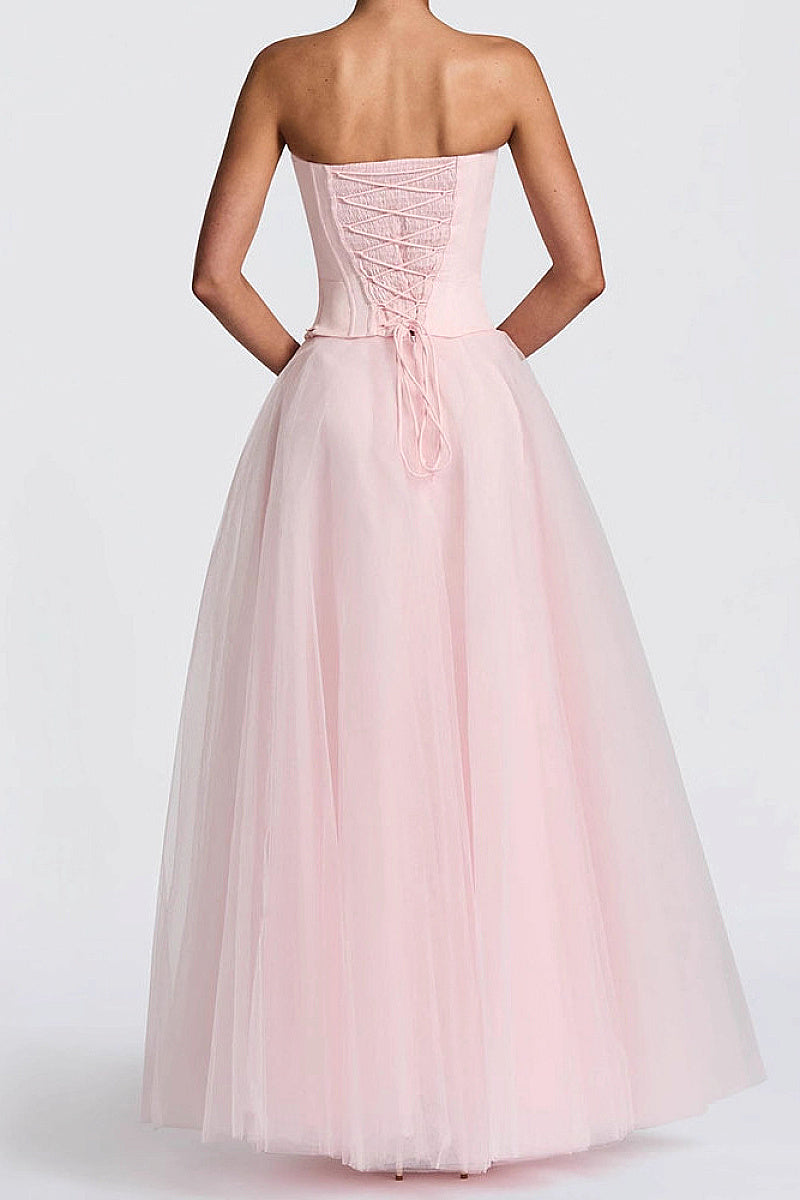 Summer Women's Strapless A-Line Dress