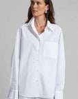 Casual Loose White Shirt and Shorts Set