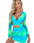 Summer Floral Crop Top Set for Women
