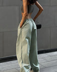 Casual Drawstring Waist Cargo Pants for Women