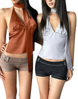 Summer Sexy Halter Neck Backless Top