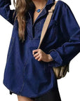 Fashionable Casual Slim Fit Denim Shirt