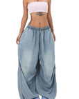 Trendy Street Style Loose Wide Leg Jeans