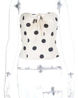 Summer Sexy Polka Dot Strapless Top