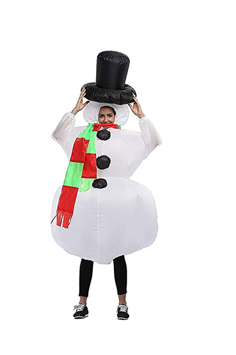 Inflatable Snowman Costume for Festive Parties