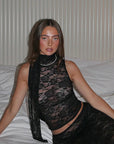 Lace Tie-Front Top for Trendy Women