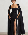 Elegant Long Sleeve Maxi Dress with Square Neck