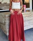 Elegant Pleated A-Line Skirt for Women