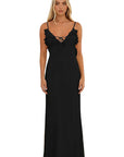 Sexy V-Neck Sleeveless Long Dress for Parties