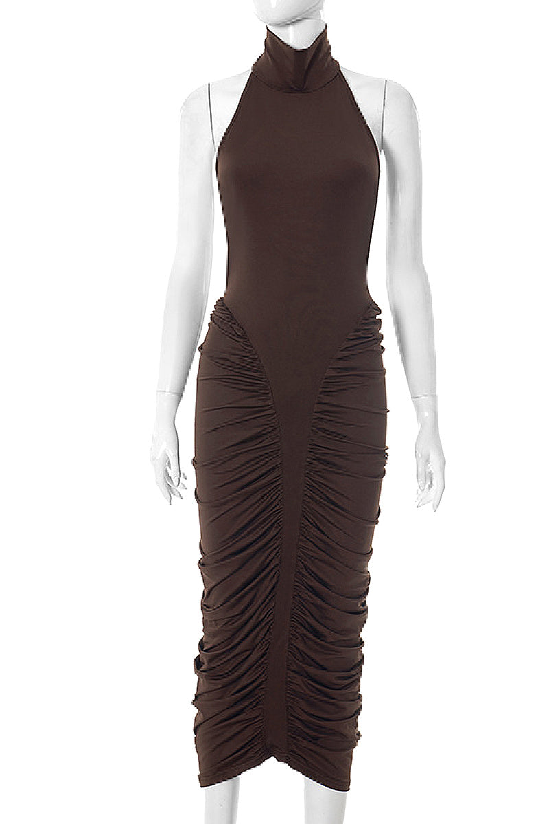 Summer Halter Neck Backless Dress for Women