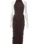 Summer Halter Neck Backless Dress for Women