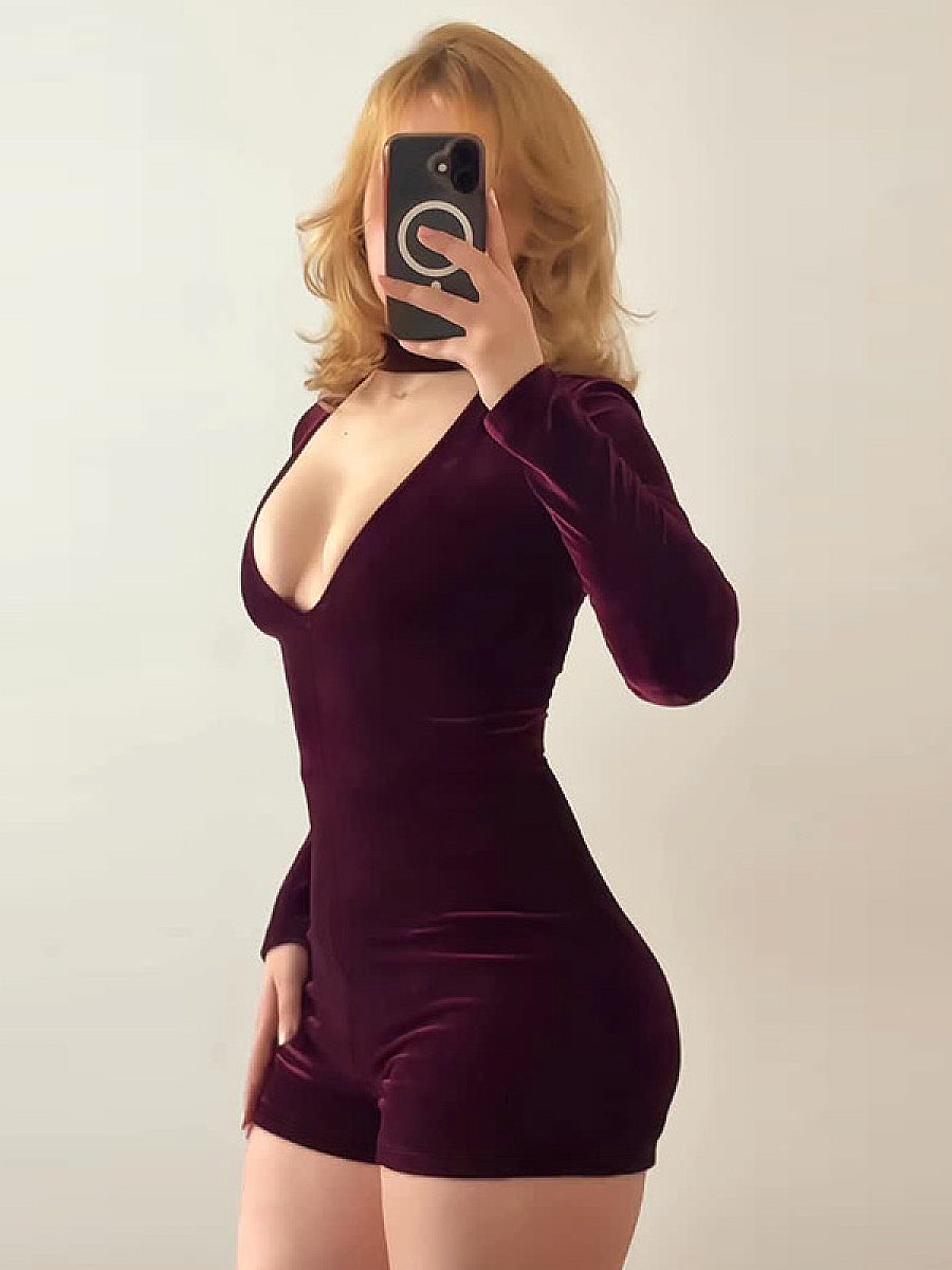 Sexy Long Sleeve Slim Jumpsuit for Women