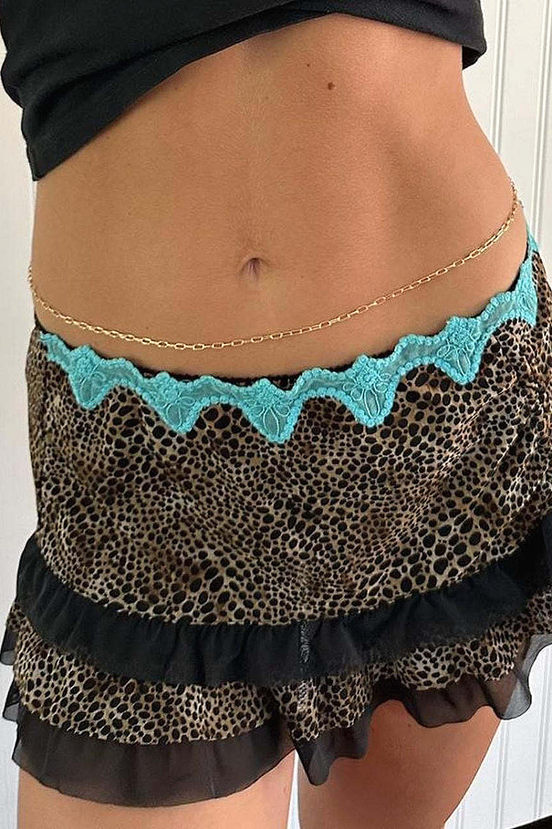 2026 Spring Y2K Women's Sexy Drawstring Mini Skirt