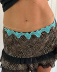 2026 Spring Y2K Women's Sexy Drawstring Mini Skirt
