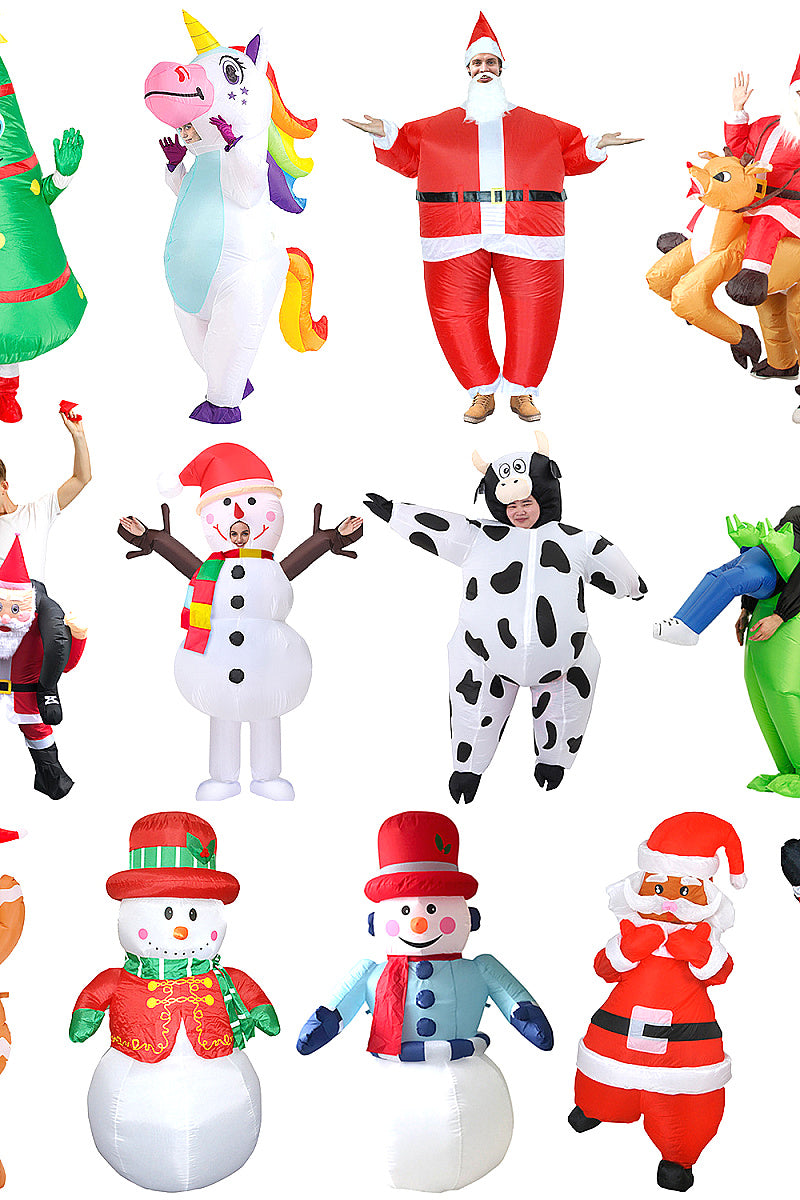 Inflatable Christmas Snowman Penguin LED Outdoor Decor