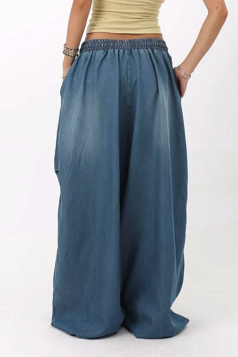 Trendy Street Style Loose Wide Leg Jeans