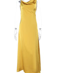 Sexy Backless Satin Long Dress with Spaghetti Straps