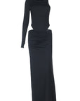 Chic Street Style Long Sleeve Split Skirt Set