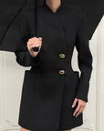 Stylish Black Slim Fit Short Dress for Women