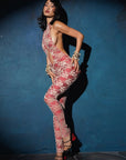 Sexy Lace Backless Jumpsuit for Women