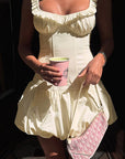 Sleeveless Mini Dress with Ruffle Hem