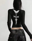Trendy Street Style Long Sleeve Crop Top