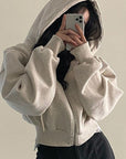 Stylish Warm Hooded Sweatshirt for Women