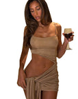Summer Sheer Hollow Out Strap Dress